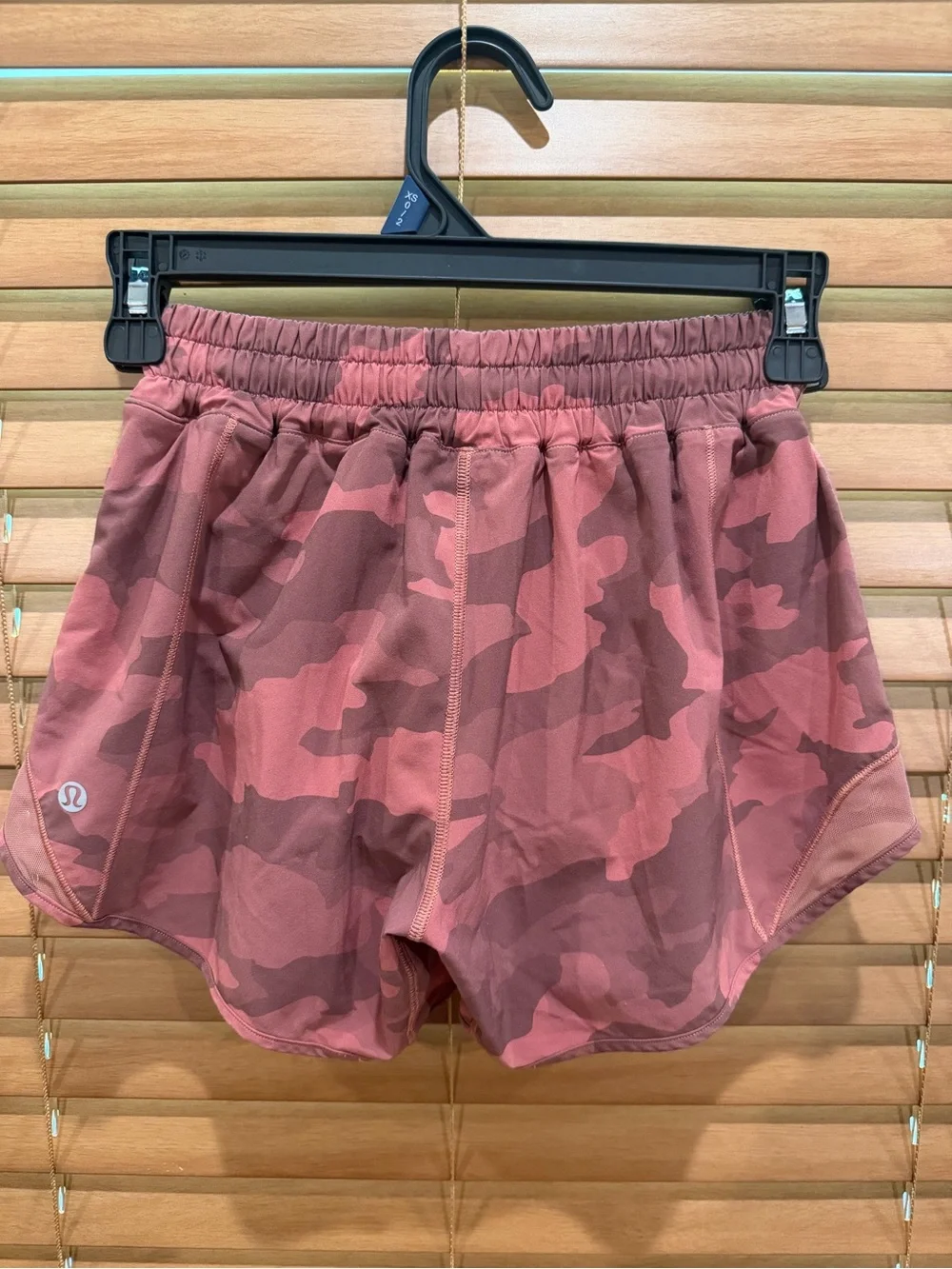 lululemon athletica Mauve Pink Camo Run Shorts